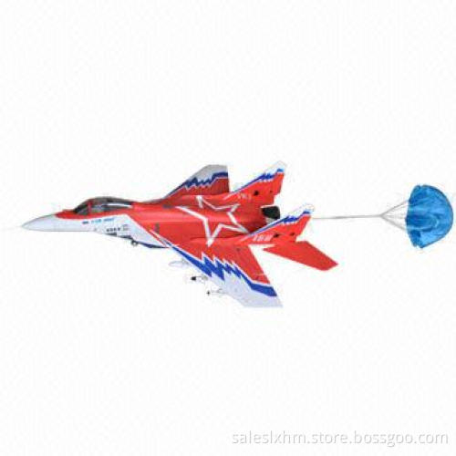 Mig 29 RC Electric jet airplane, Color Smoke, Twin 70mm EDF, with Flap Function, CE-certified